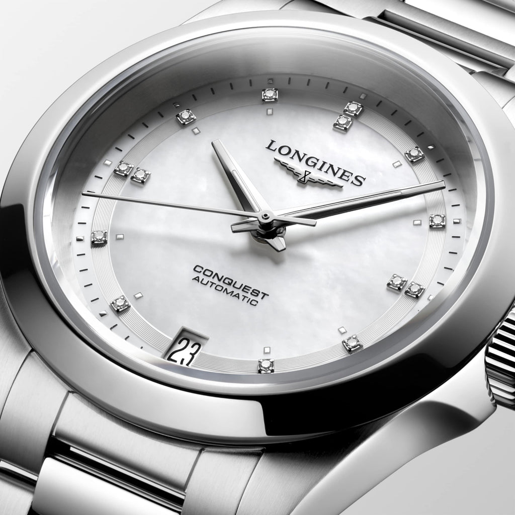 Longines Conquest 34mm Nacre Blanche - L3.430.4.87.6