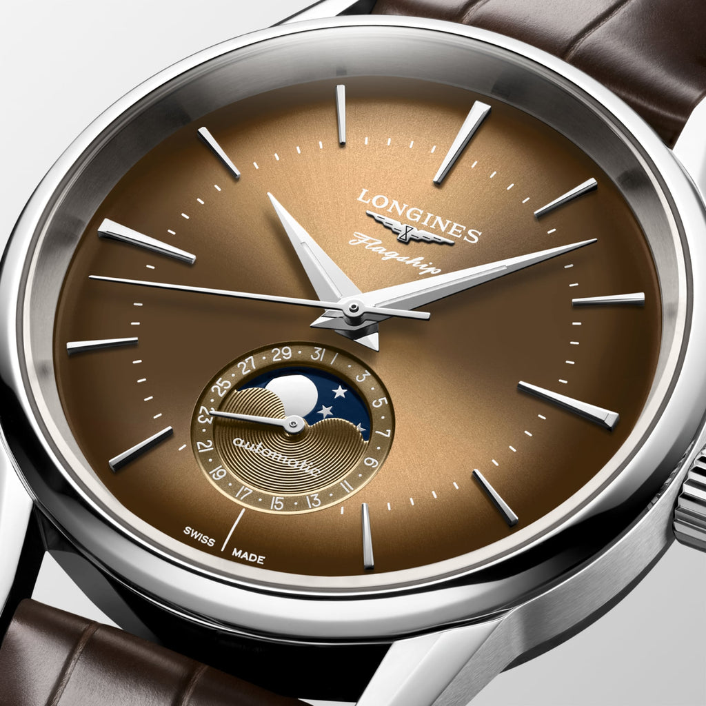 Longines Flagship Heritage Moonphase L4.815.4.62.2 détail