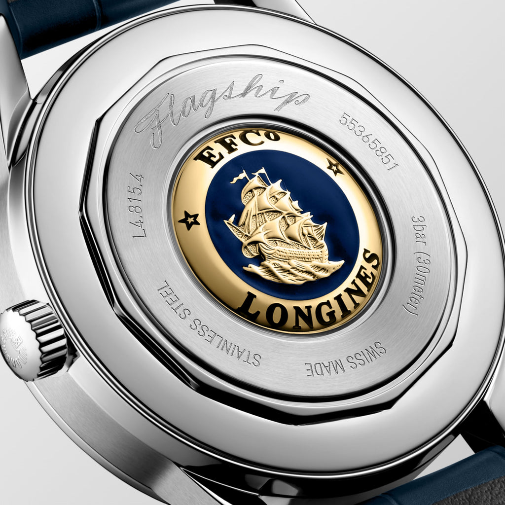 Longines Flagship Heritage Moonphase Bleu - L4.815.4.92.2