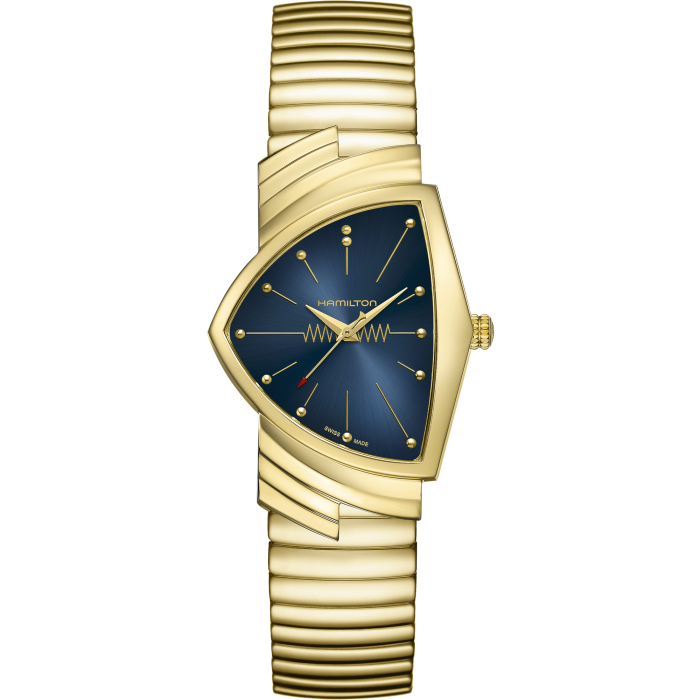 Hamilton Ventura Quartz Bracelet Acier Cadran Bleu - H24301141