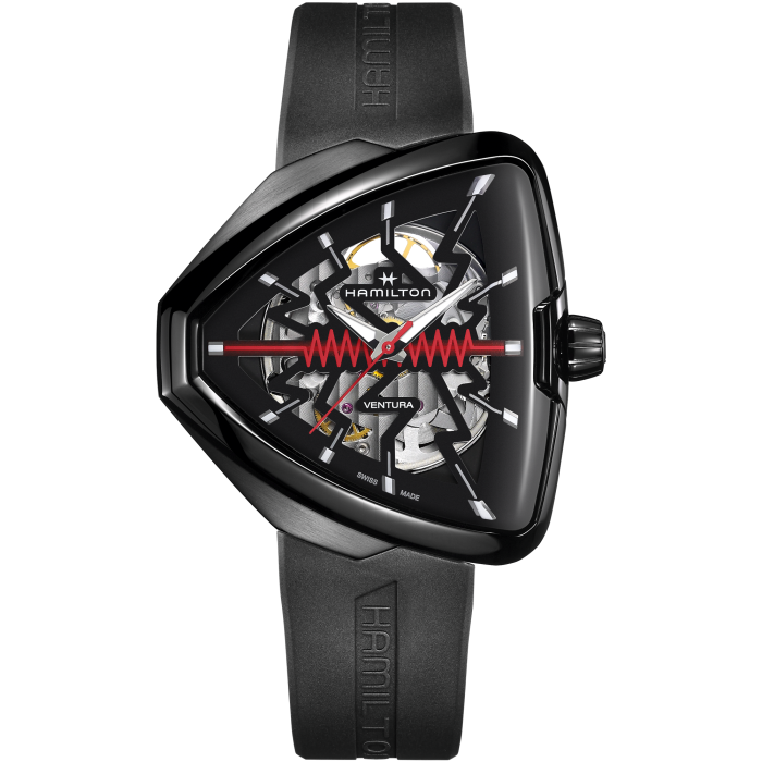 Hamilton Ventura Elvis80 Skeleton Auto PVD Noir - H24535331