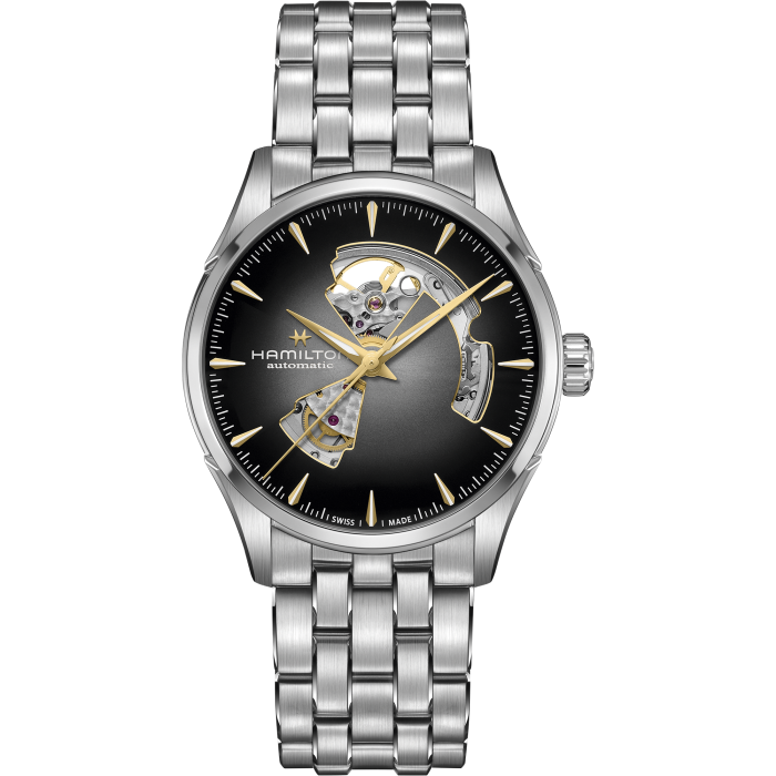Hamilton Jazzmaster Open Heart Auto 42mm Argent Bracelet Acier - H32705180