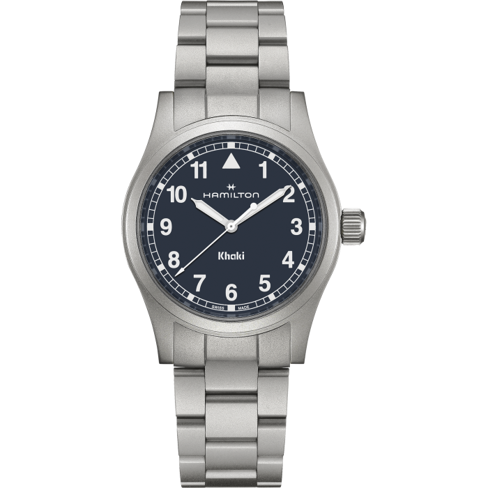 Hamilton Khaki Field Quartz 38mm Bleu Marine - H69401140