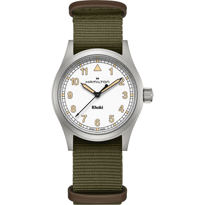 Hamilton Khaki Field Quartz 38mm Blanc NATO - H69401910