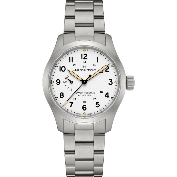 Hamilton Khaki Field Mechanical Power Reserve 40mm Blanc - H69509110