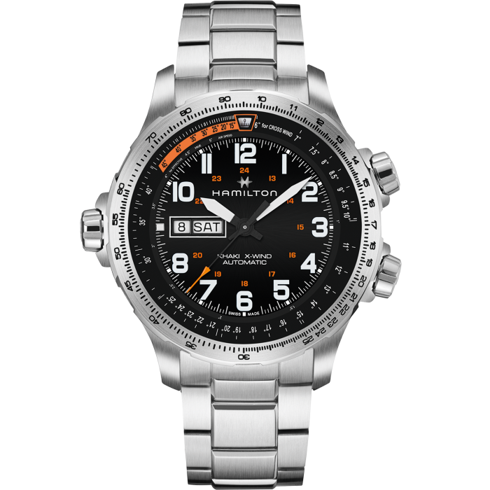 Hamilton Khaki Aviation X-Wind Day Date Auto Cadran Noir - H77755133