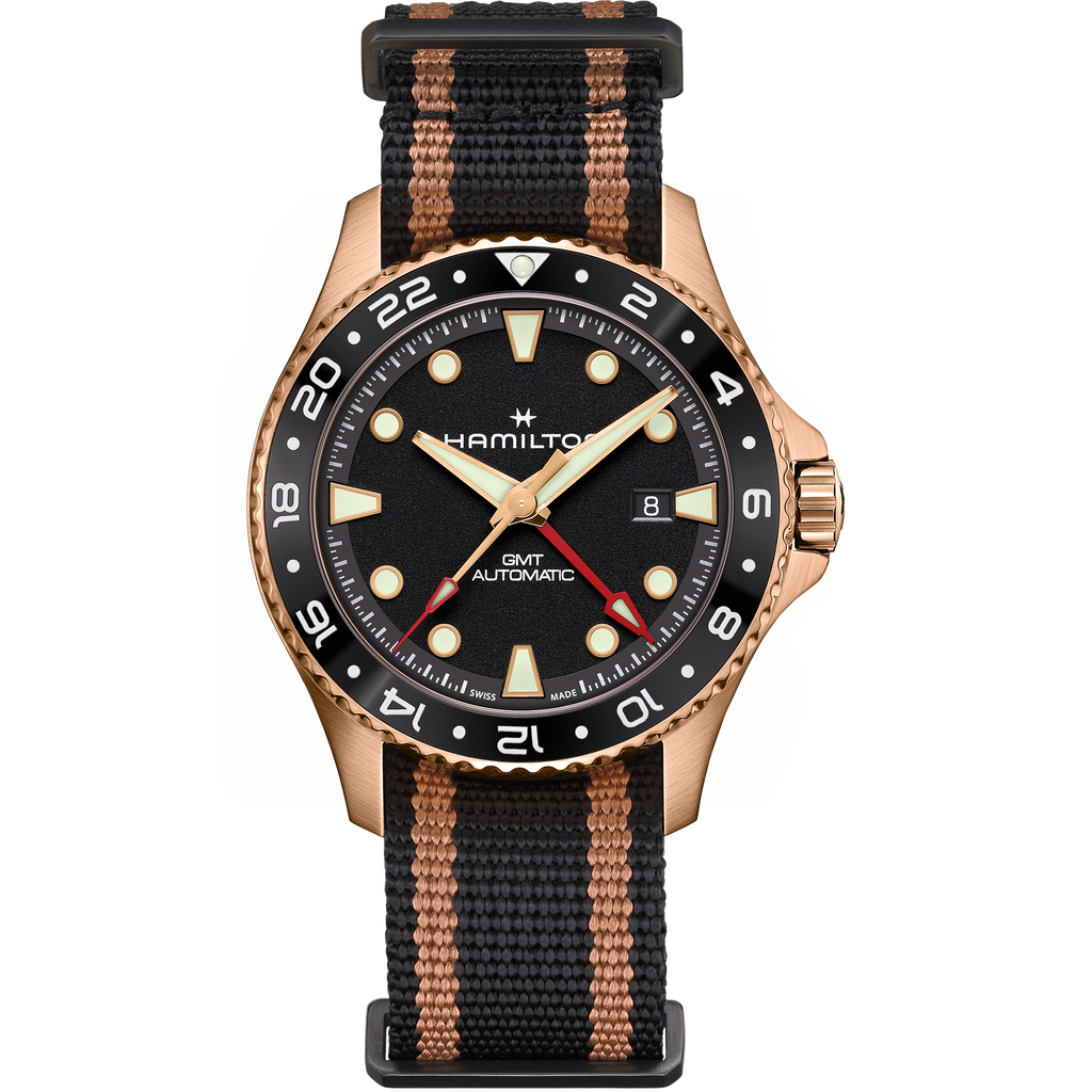 Hamilton Khaki Navy Scuba GMT Bronze H82565930