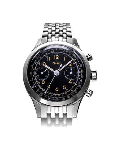 Eska Heritage Noir Bracelet Acier - SK25