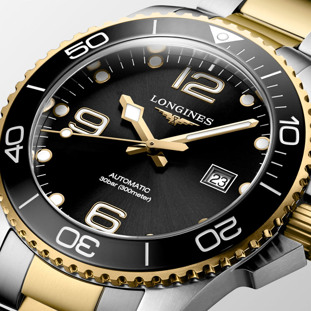 Longines HydroConquest 43mm Noir PVD Jaune - L3.782.3.56.7
