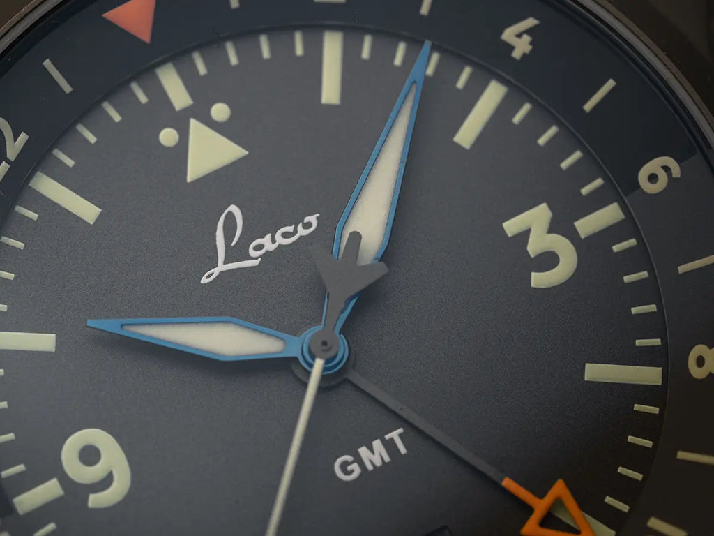 Laco Frankfurt GMT Schwarz - vue d'ensemble
