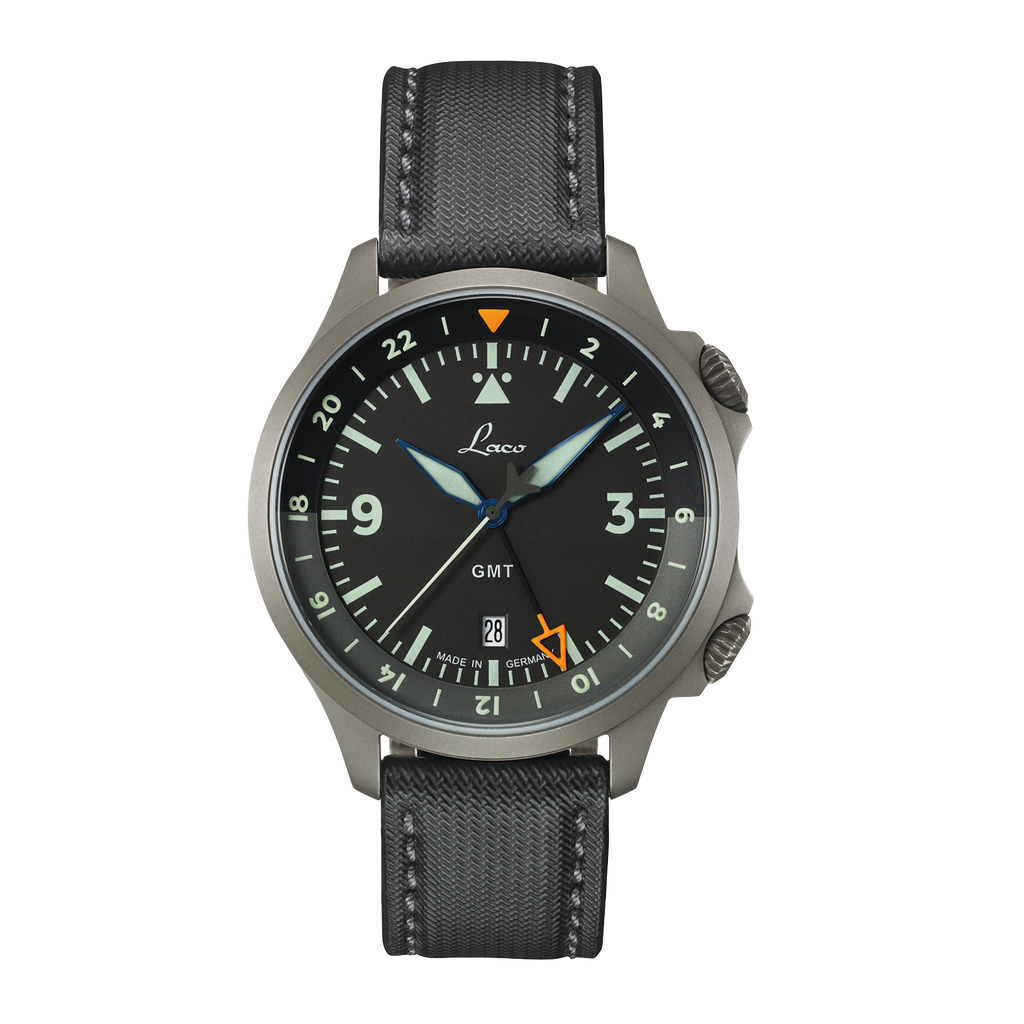 Montre Laco Frankfurt GMT Schwarz 862120.2