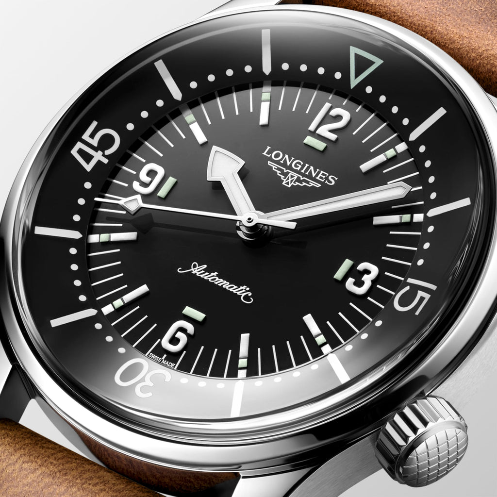 Longines Legend Diver L3.764.4.50.0 detail