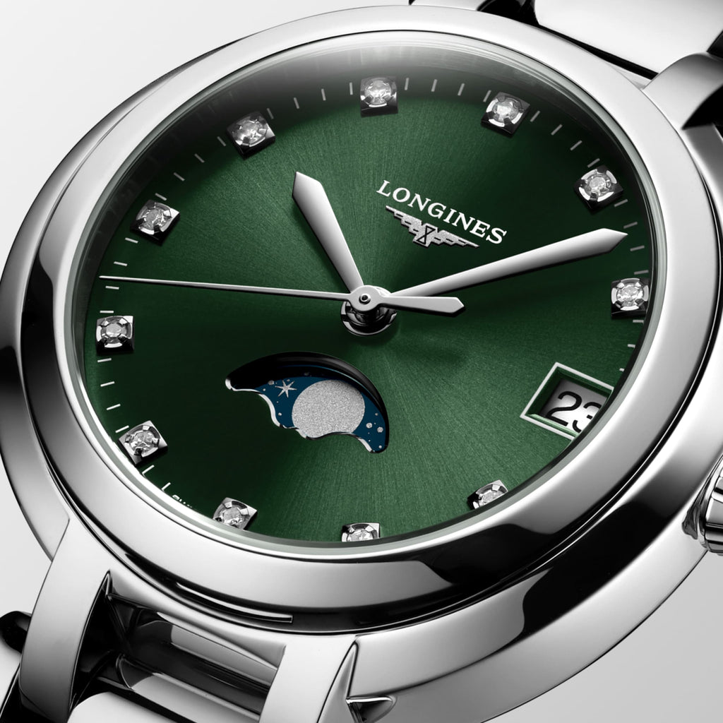 Longines PrimaLuna Moonphase 30.5mm Vert - L8.115.4.67.6