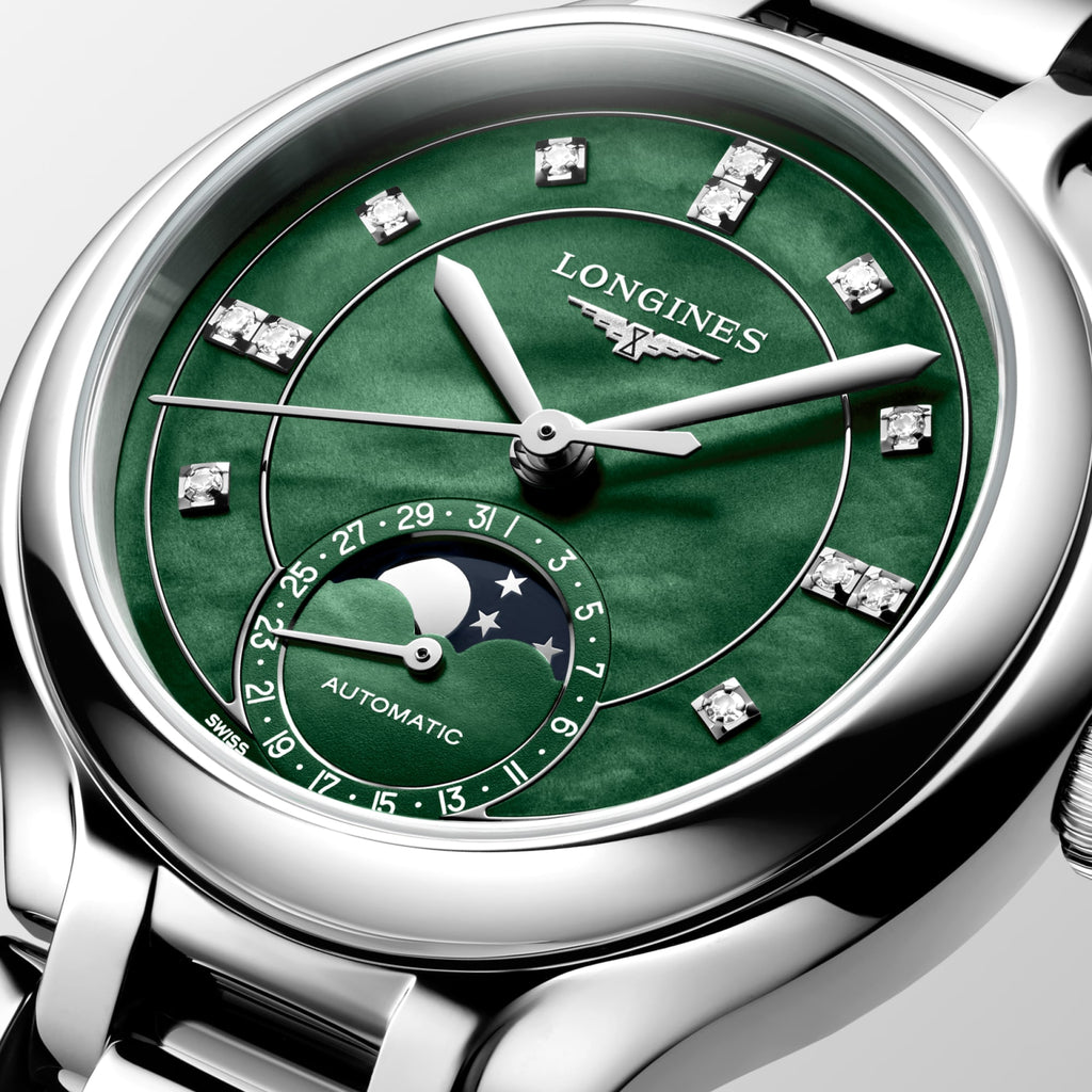 Longines PrimaLuna Moonphase L8.126.4.07.6 détail