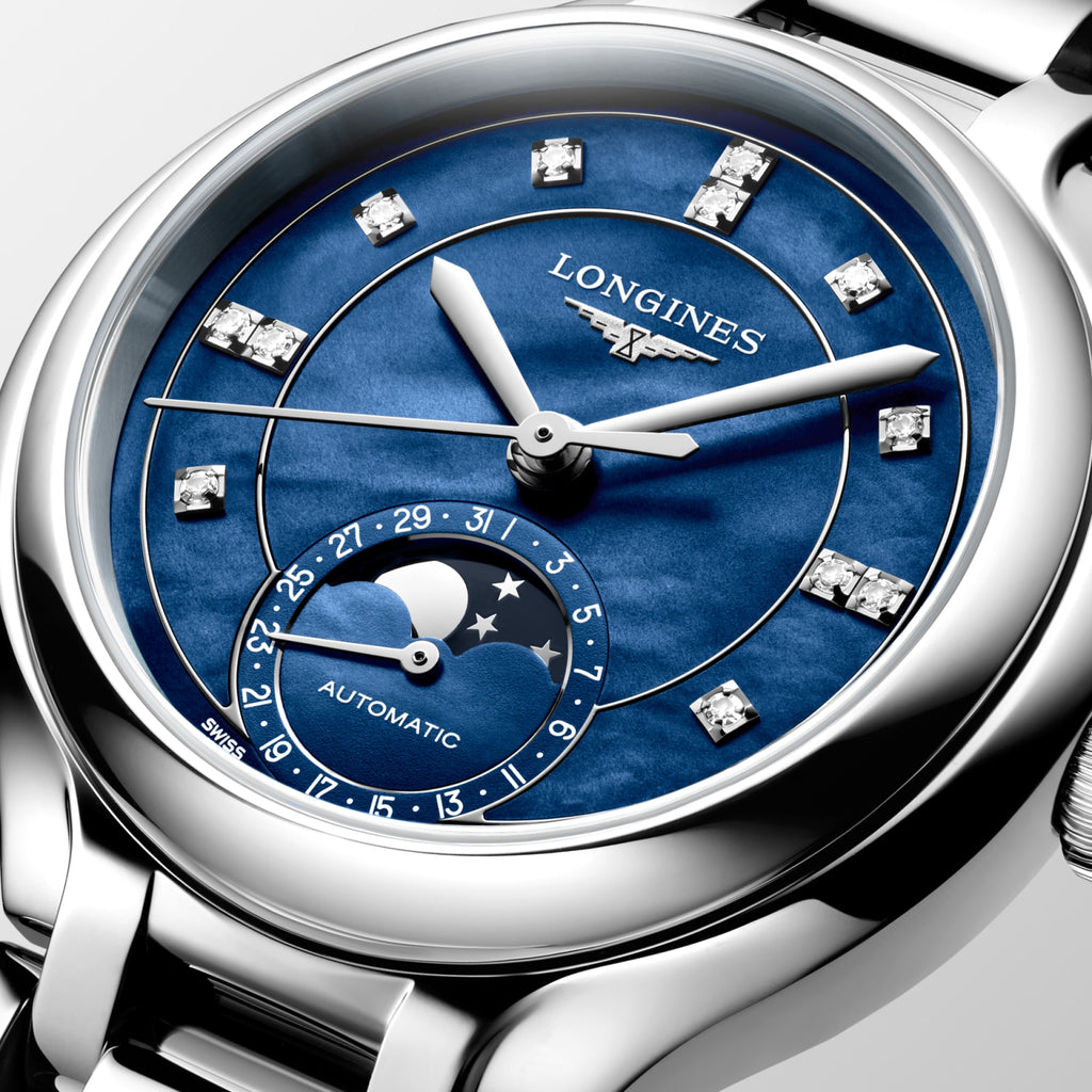 Longines PrimaLuna Moonphase L8.126.4.97.6 détail