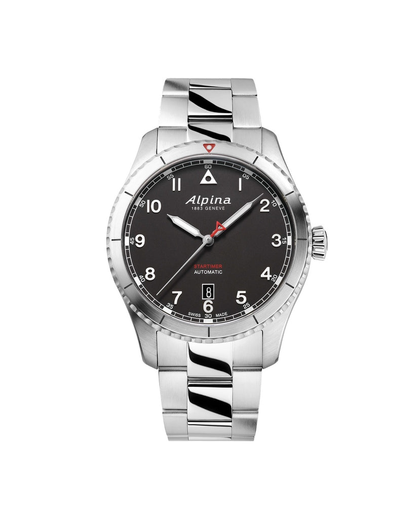Alpina Startimer Pilot Automatic Bracelet Acier AL-525BW4S26B