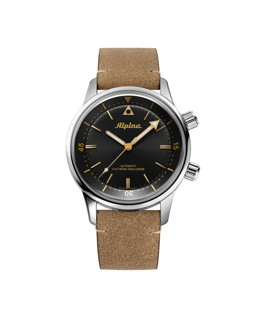 Alpina Seastrong Diver 300 Heritage Cuir Marron AL-520BY4H6