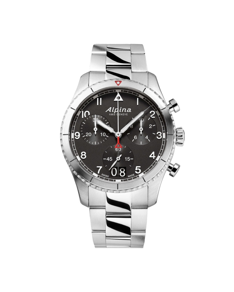 Alpina Startimer Pilot Quartz Chronograph Big Date AL-372BW4S26B