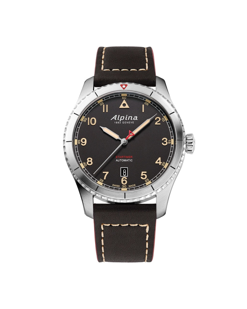 Alpina Startimer Pilot Automatic Cuir Noir AL-525BBG4S26