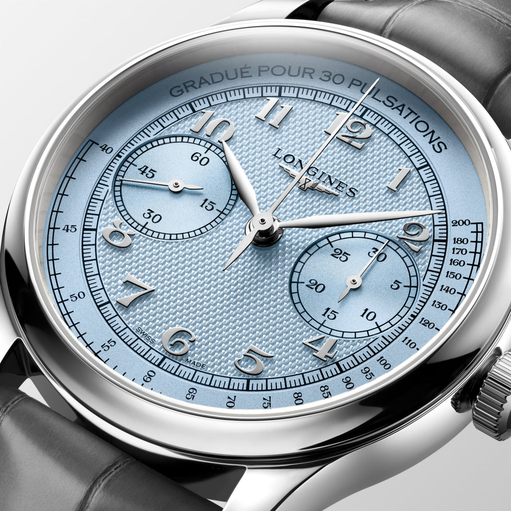 Longines Master Collection Chrono Monopusher L2.960.4.93.2 detail