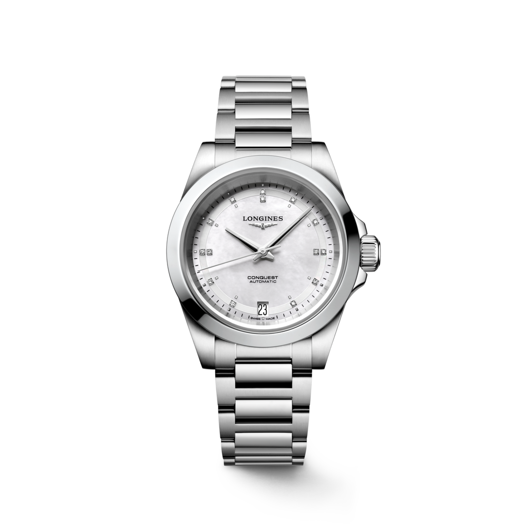 Longines Conquest 34mm Nacre Blanche - L3.430.4.87.6