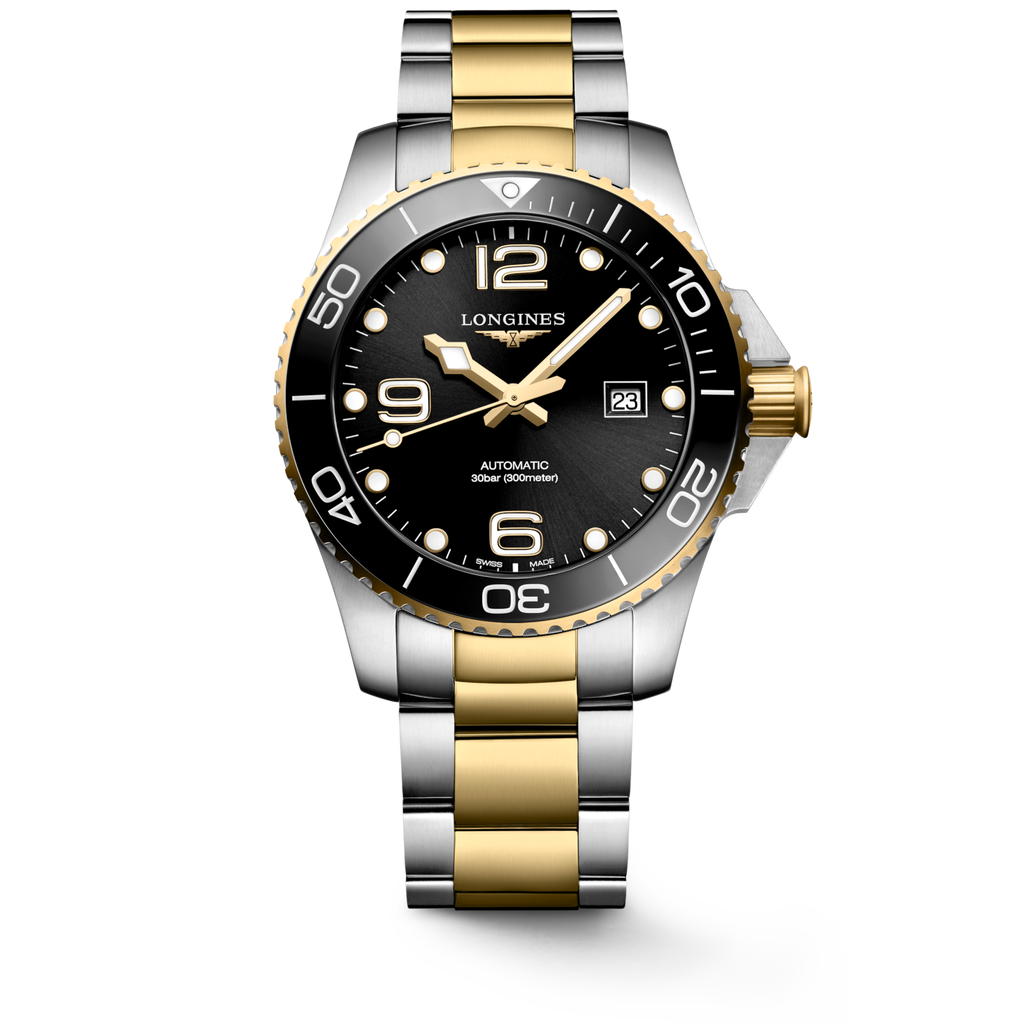 Longines HydroConquest 43mm Noir PVD Jaune - L3.782.3.56.7