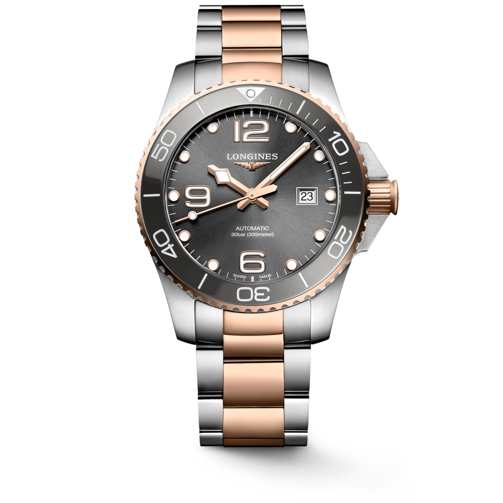 Longines HydroConquest 43mm Gris PVD Rouge - L3.782.3.78.7