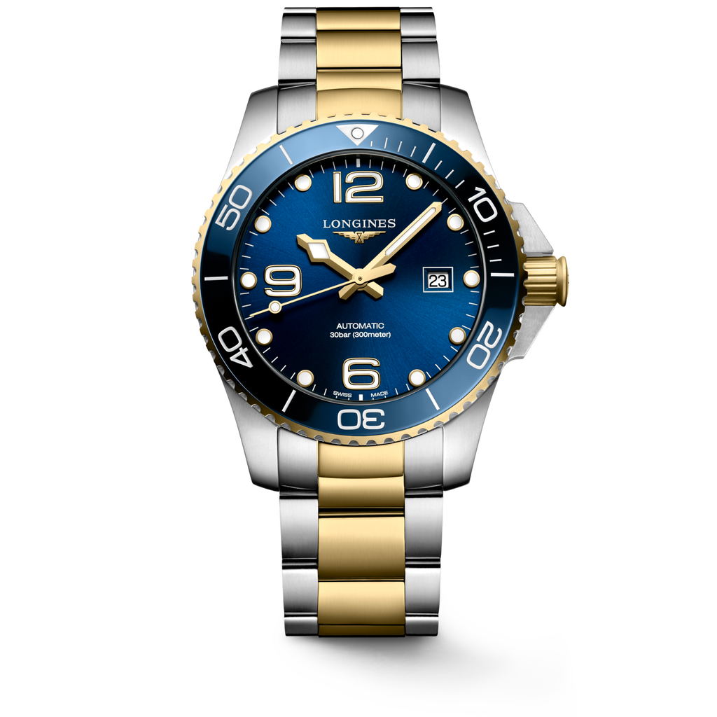 Longines HydroConquest 43mm Bleu PVD Jaune - L3.782.3.96.7