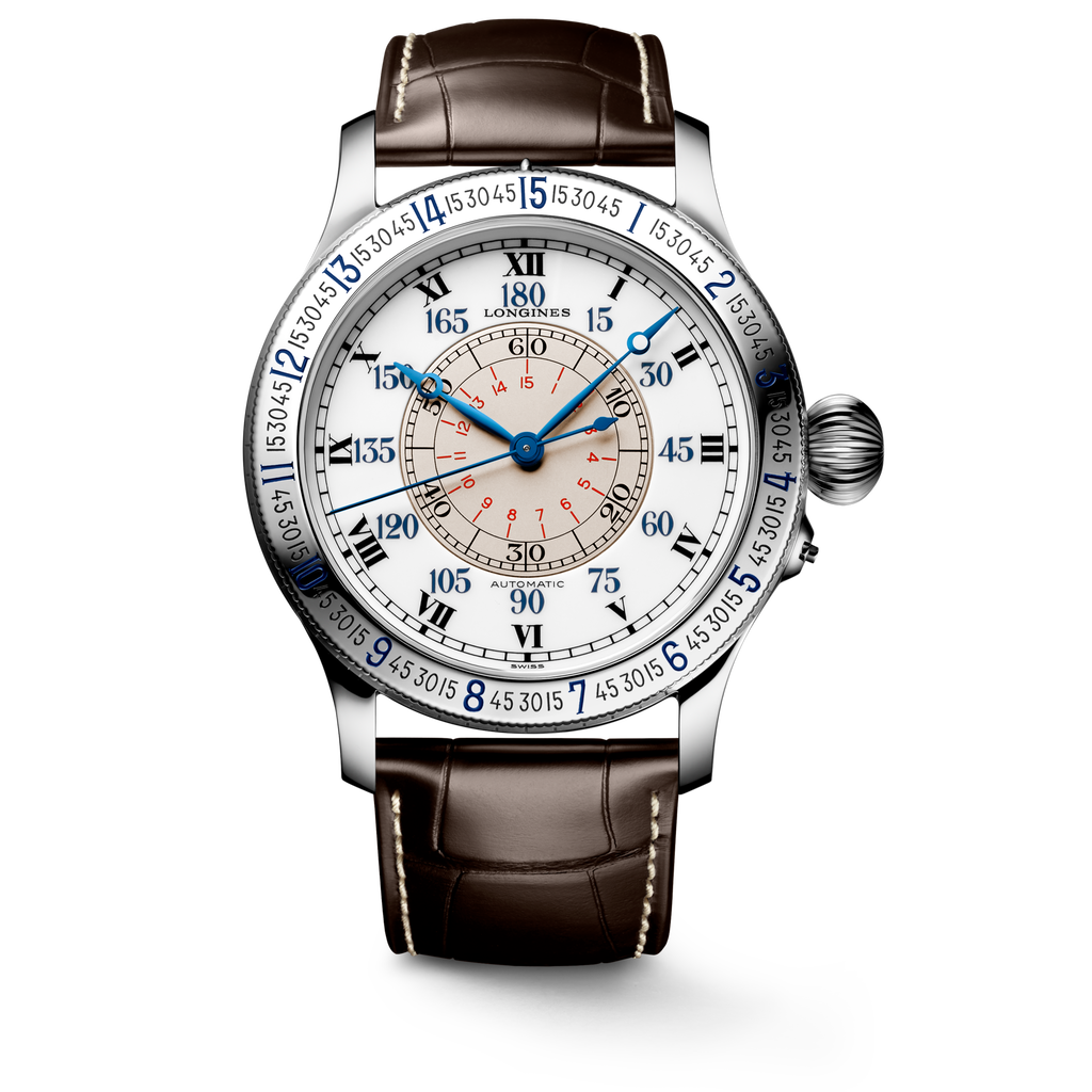 Longines Lindbergh Hour Angle Watch Laque blanche polie - L2.678.4.11.0