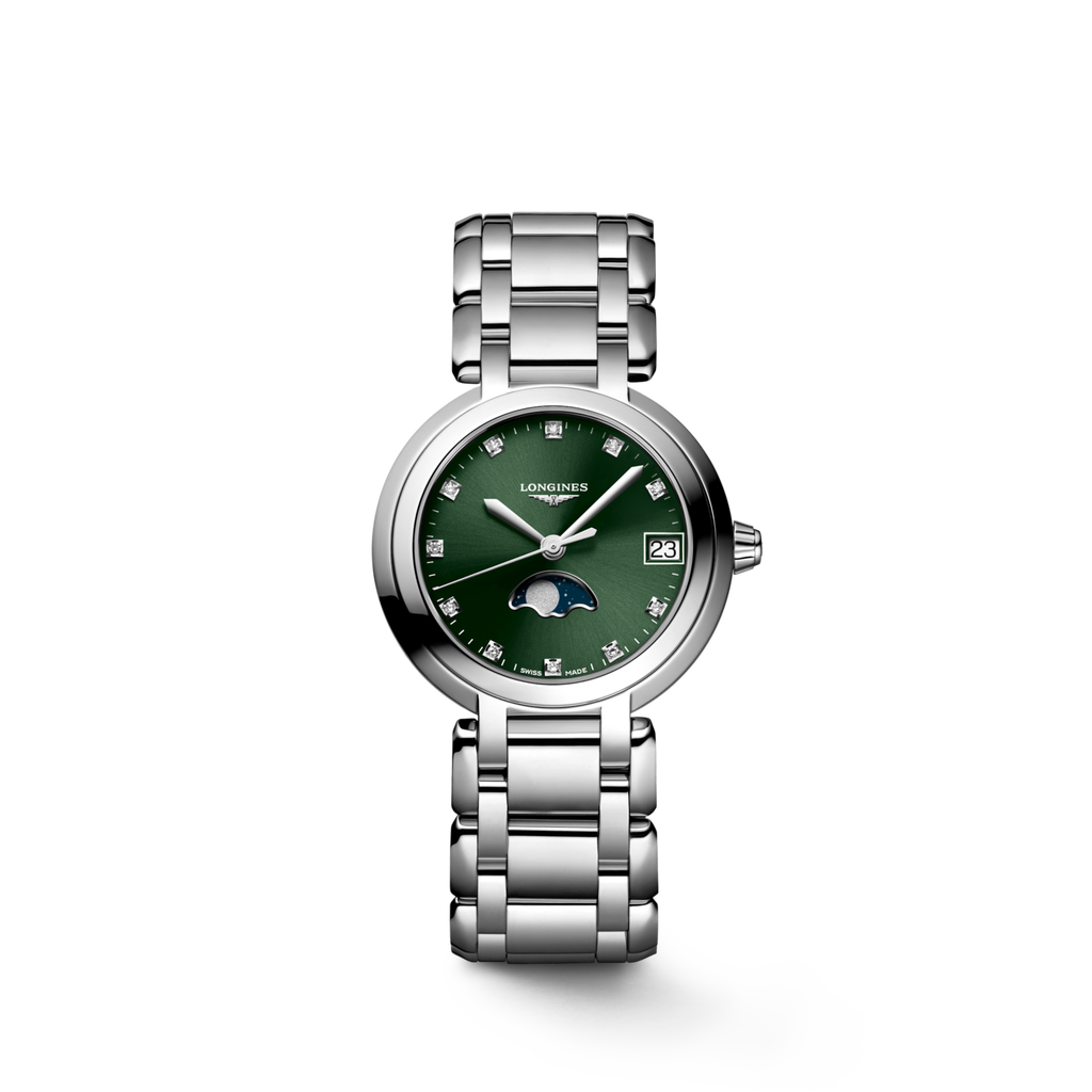 Longines PrimaLuna Moonphase 30.5mm Vert - L8.115.4.67.6