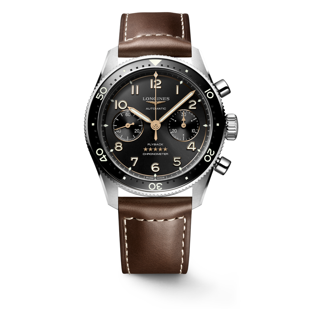 Longines Spirit Flyback 42mm Noir Cuir - L3.821.4.53.2