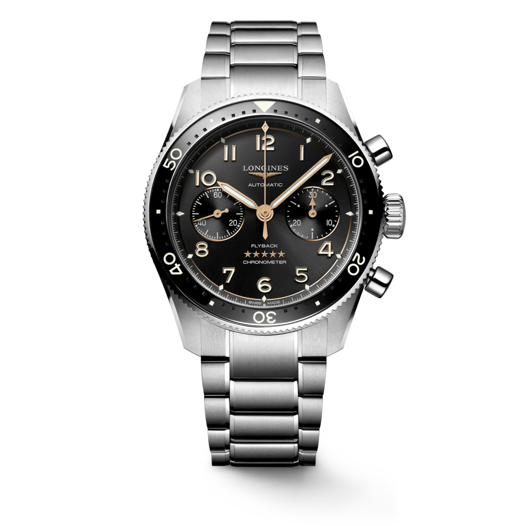 Longines Spirit Flyback 42mm Noir Acier - L3.821.4.53.6