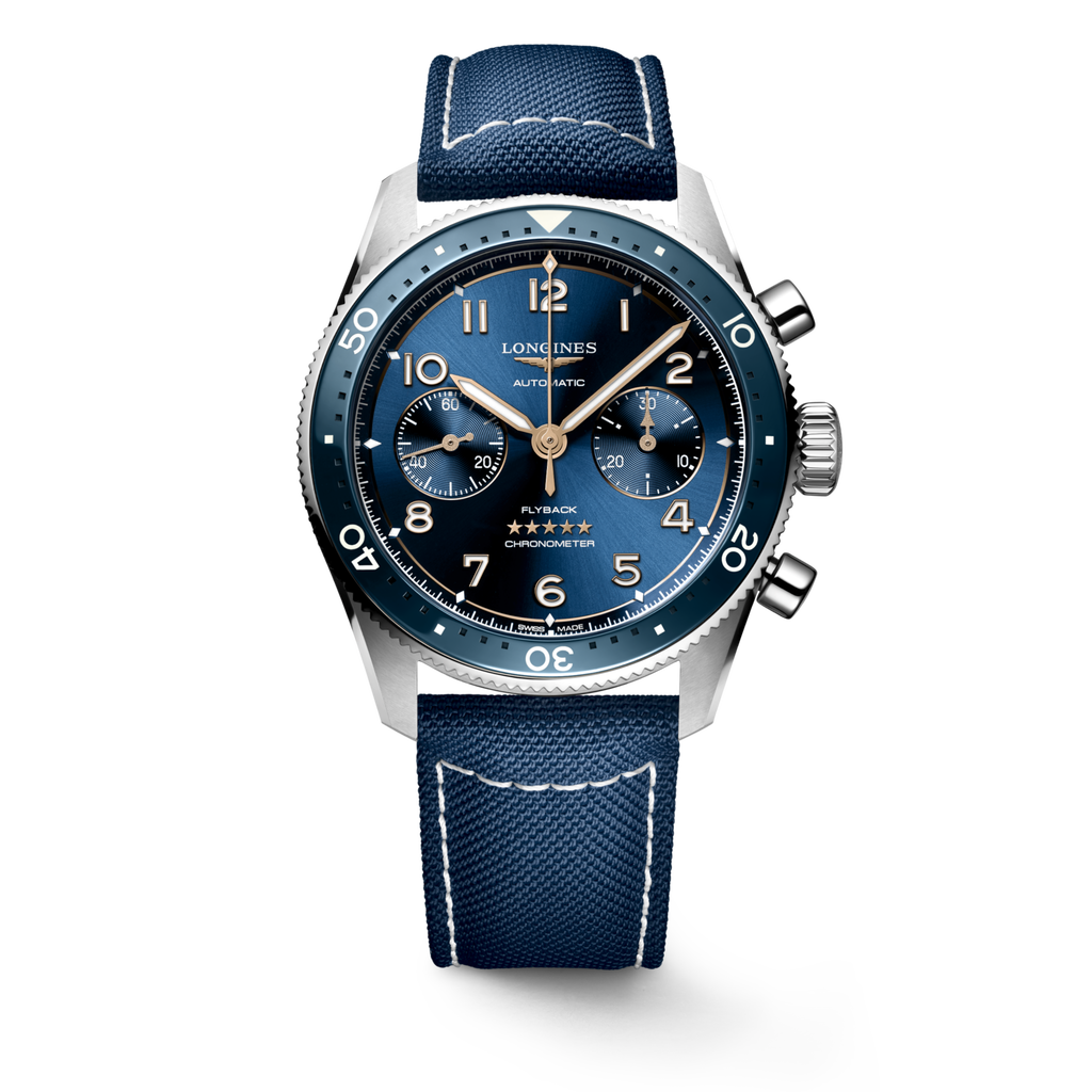 Longines Spirit Flyback 42mm Bleu Nylon - L3.821.4.93.2
