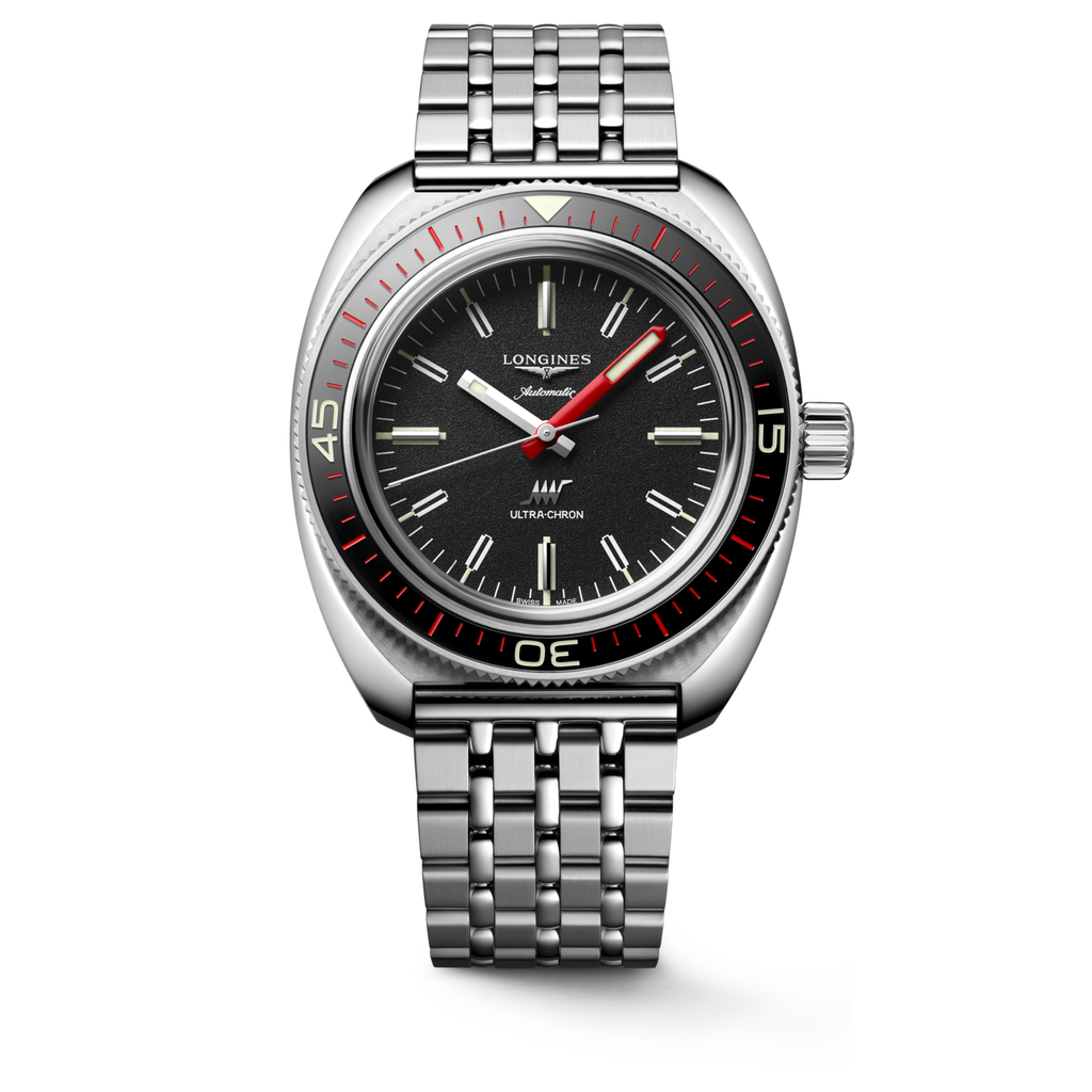 Longines Ultra-Chron 43mm Noir Acier - L2.836.4.52.6